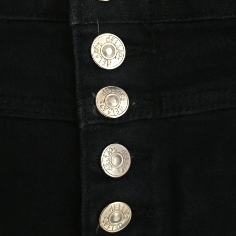 Delia's Skylar High-Waist Dark Wash Jean Shorts - Picture 3 of 5